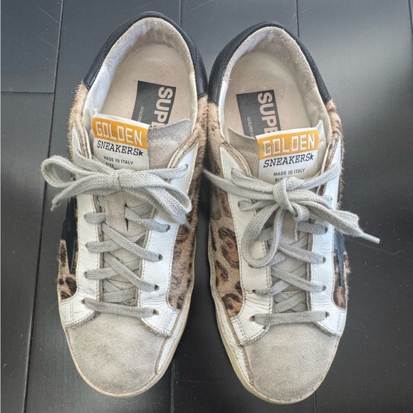 Golden Goose Superstar Leopard hair sneakers size 36 - Picture 4 of 7
